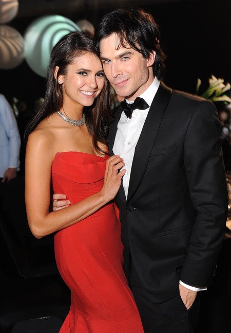 Ian Somerhalder with his ex-girlfriend Nina Dobrev.