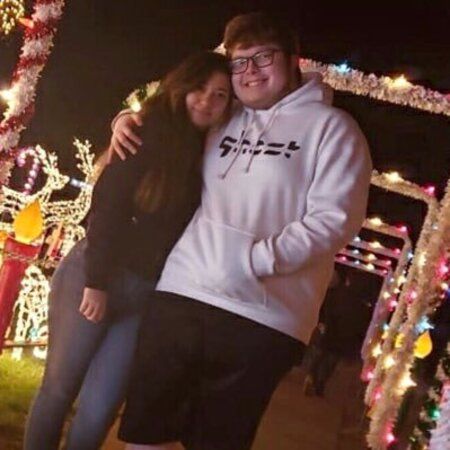 Ghost Aydan is dating his girlfriend Miss Sweets (Real name: Danielle Sweets).
