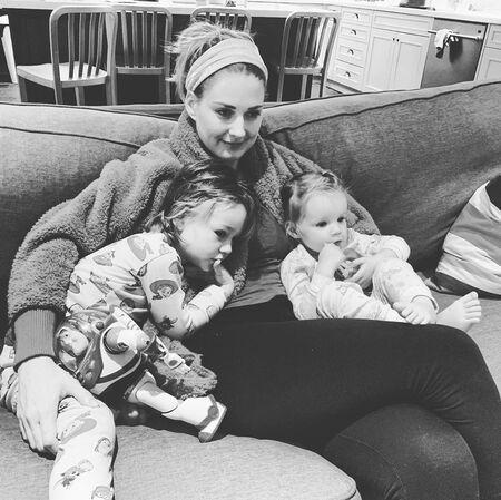 Alex Breckenridge with her children, son Jack, and daughter Billie.