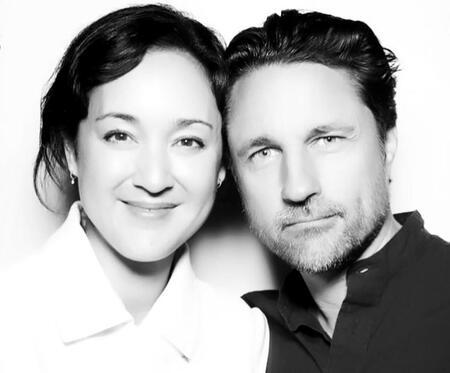 Martin Henderson with his girlfriend and potential wife Helen Randag.