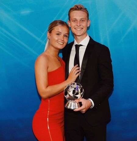Boyfriend and girlfriend duo; Mikky Kiemeney has always been by Frenkie de Jong's side.