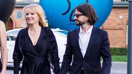 Joanna Kulig with her husband Maciej Bochniak.