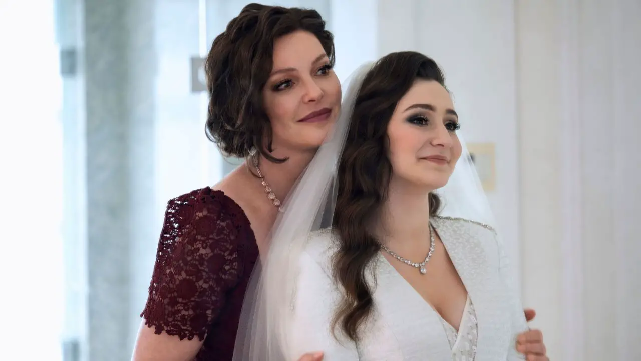 It turns out it was Marah's wedding day at the end of Firefly Lane Season 2 Part 2.