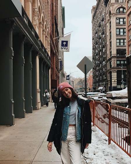 Ellie Zeiler during her visit to NYU.