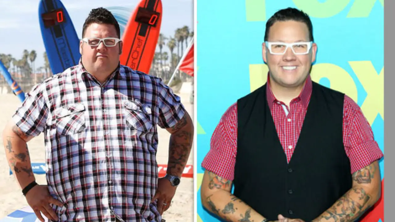 Graham Elliot has lost weight after gaining weight. celebsindepth.com