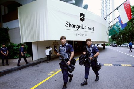 gurkha soldiers in Singapore to secure the Trump Kim summit.