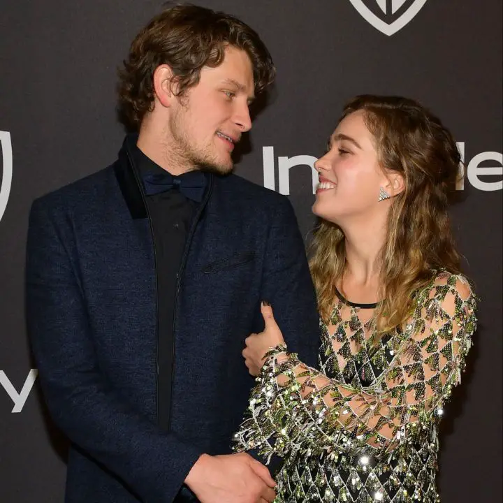 Haley Lu Richardson was engaged to Brett Dier. celebsindepth.com