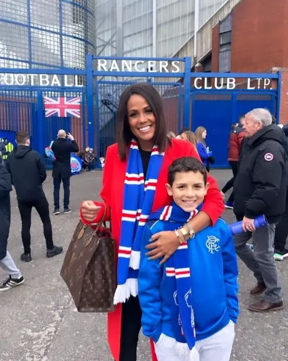 Jean Johansson with her son, junior Jonatan. celebsindepth.com