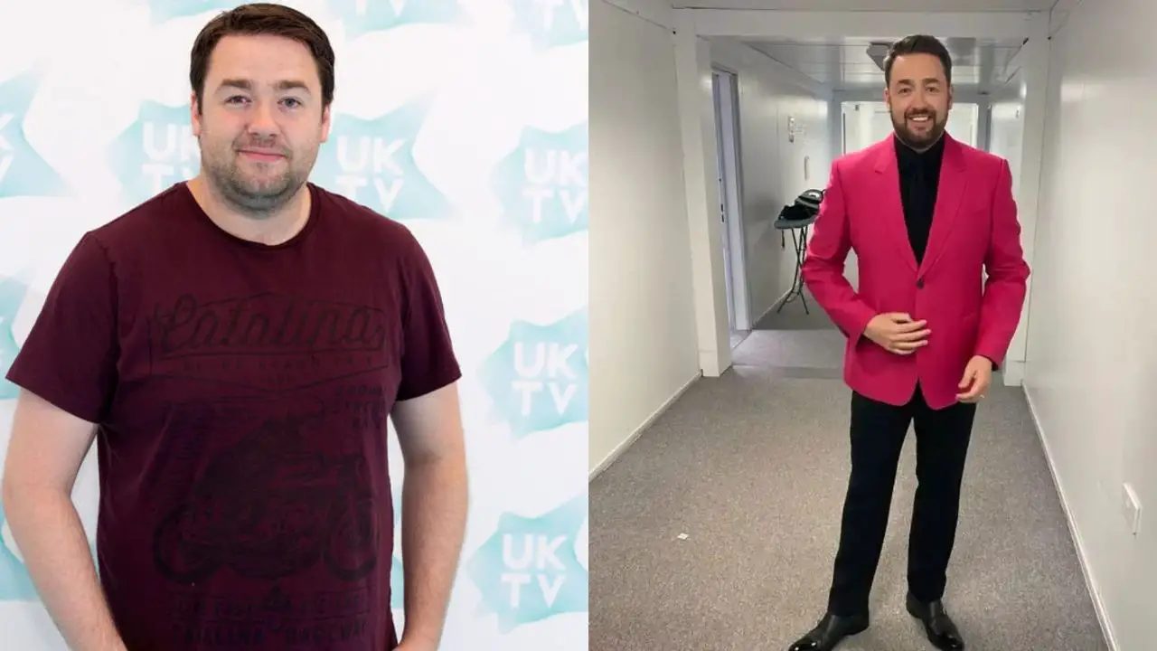Jason Manford before and after weight loss. celebsindepth.com