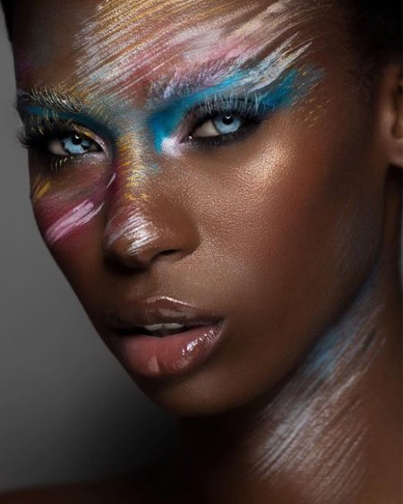 Jalicia Nightengale's eyes are natural and real.