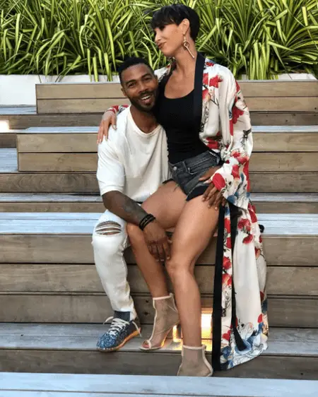 Jennifer Pfautch and her husband Omari Hardwick.