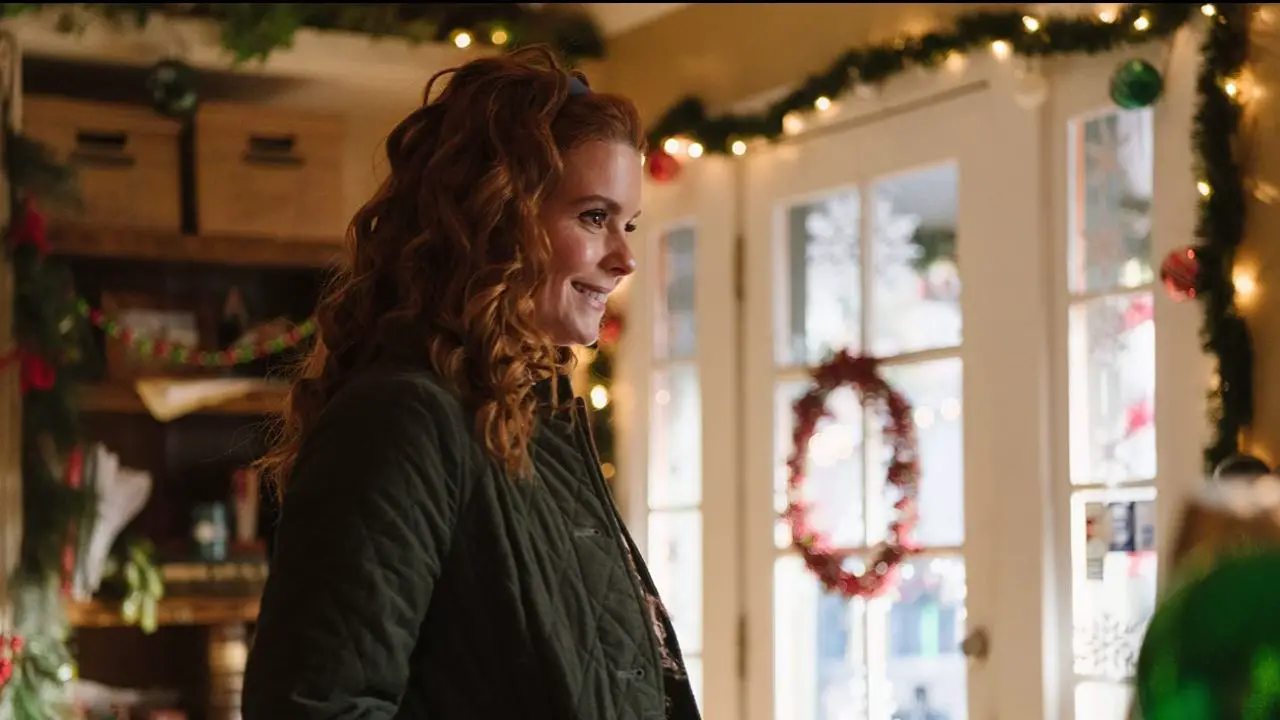 JoAnna Garcia in Christmas with the Campbells. celebsindepth.com