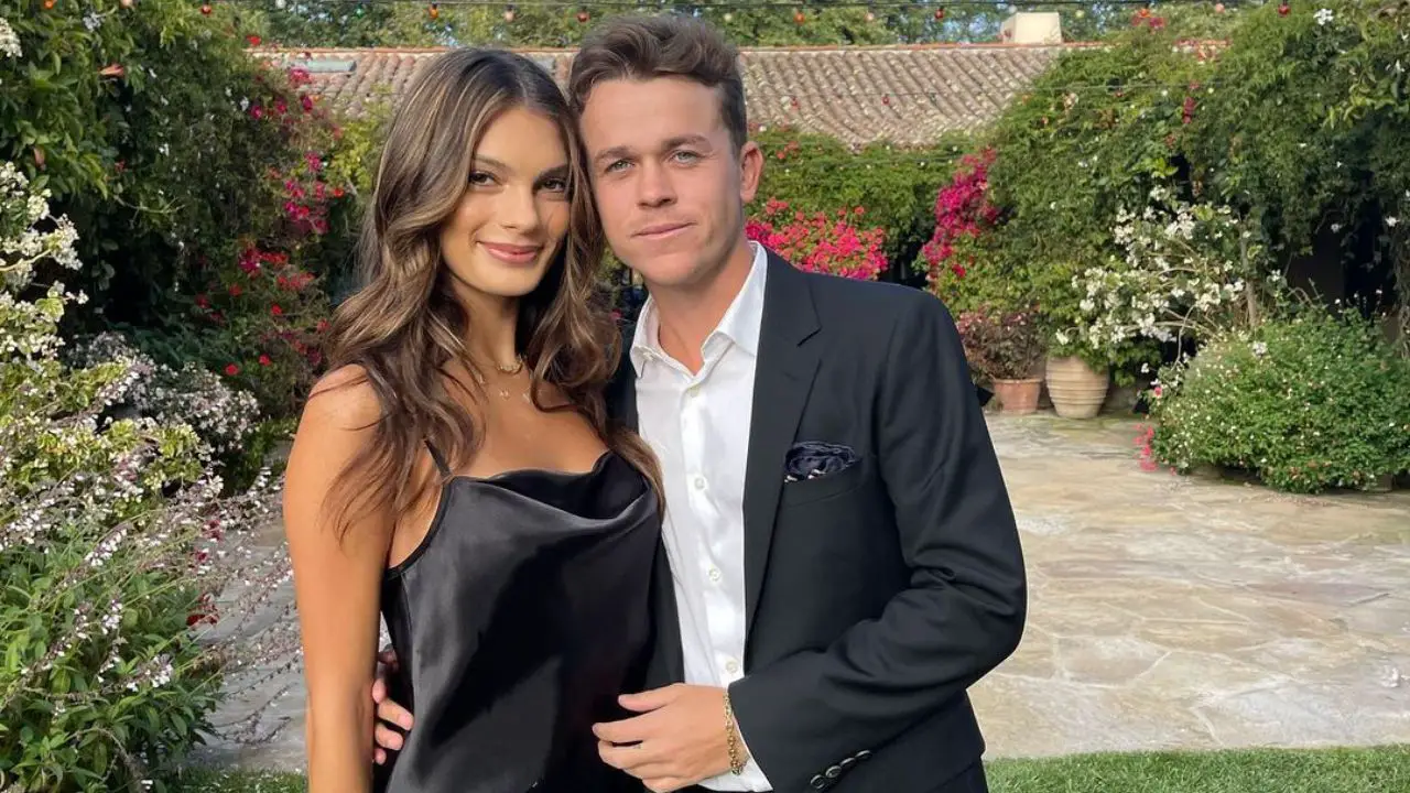 John Owen Lowe with his girlfriend, Olivia Rodriguez.