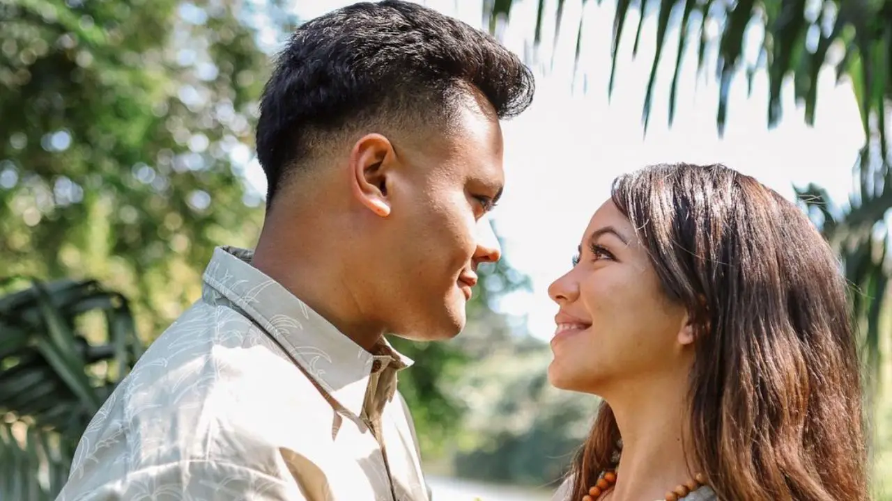 Kamalani Dung and her boyfriend, Dillion Pakele.