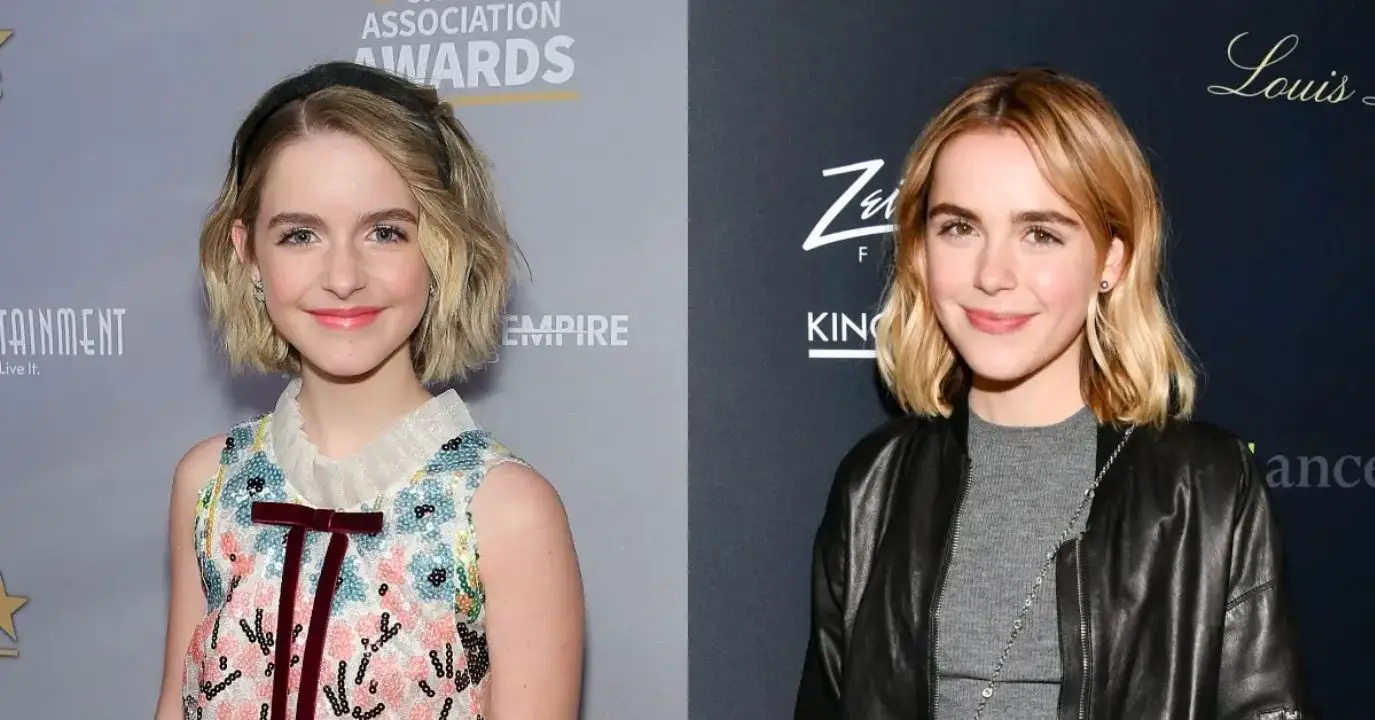Mckenna Grace is not related to Kiernan Shipka. celebsindepth.com