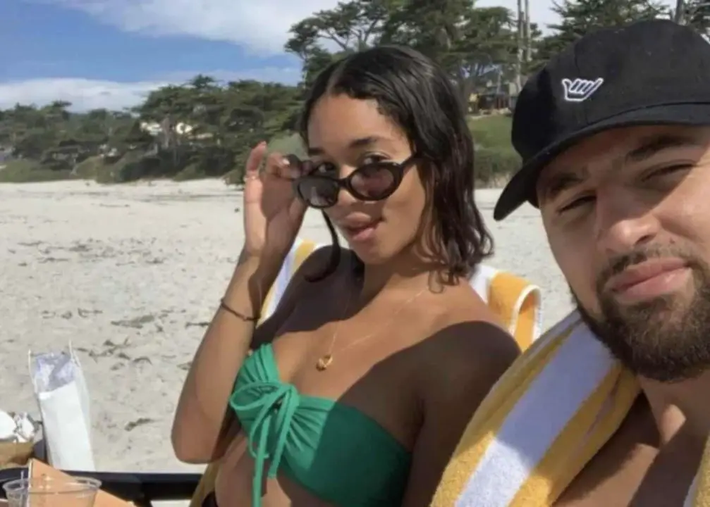 Klay Thompson and his ex-girlfriend, Laura Harrier, weren't engaged. celebsindepth.com