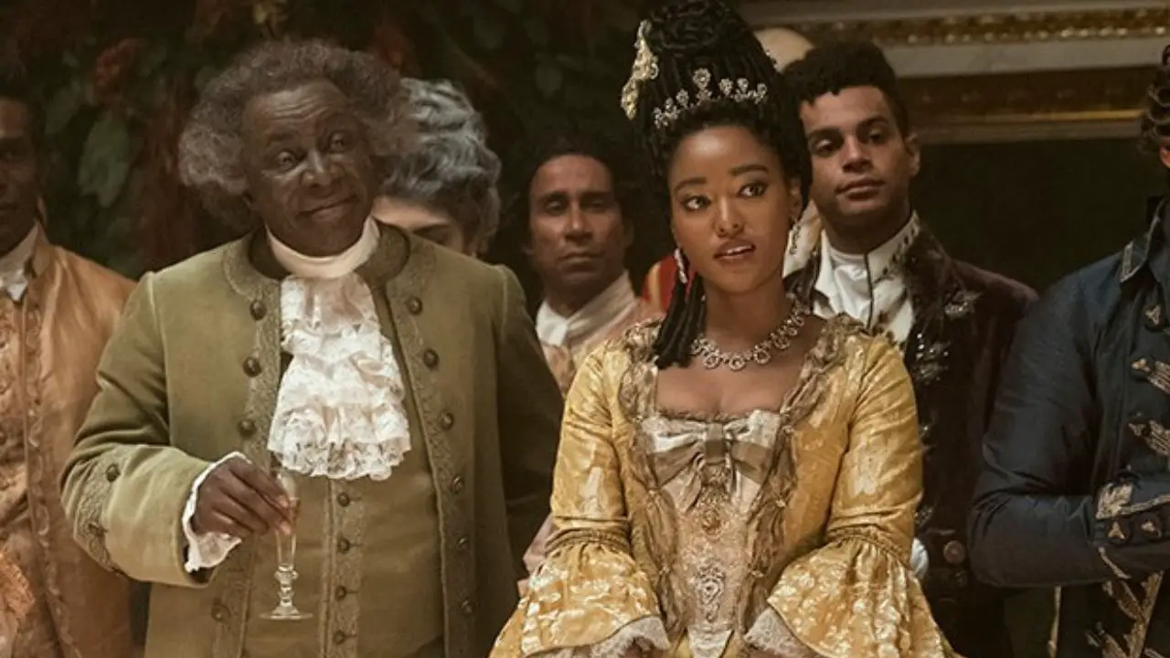 Lady Danbury with her husband, Lord Danbury.