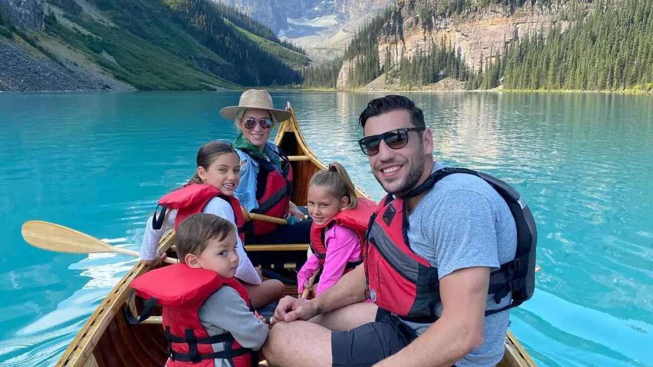 Milan Lucic and his girlfriend-tuned-wife Brittany Carnegie are parents of 3. celebsindepth.com