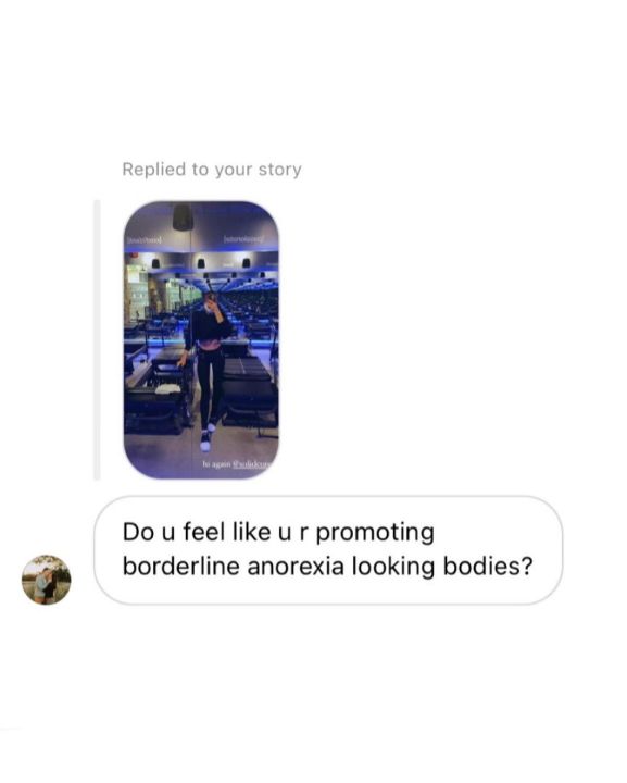A follower accused Nastia Liukin of promoting anorexia. celebsindepth.com