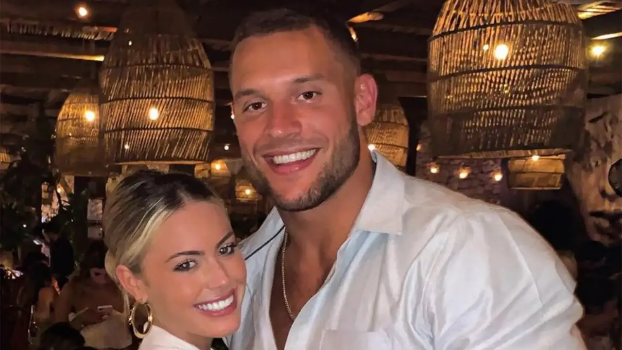 Nick Bosa with his ex-girlfriend, Jenna Berman. celebsindepth.com