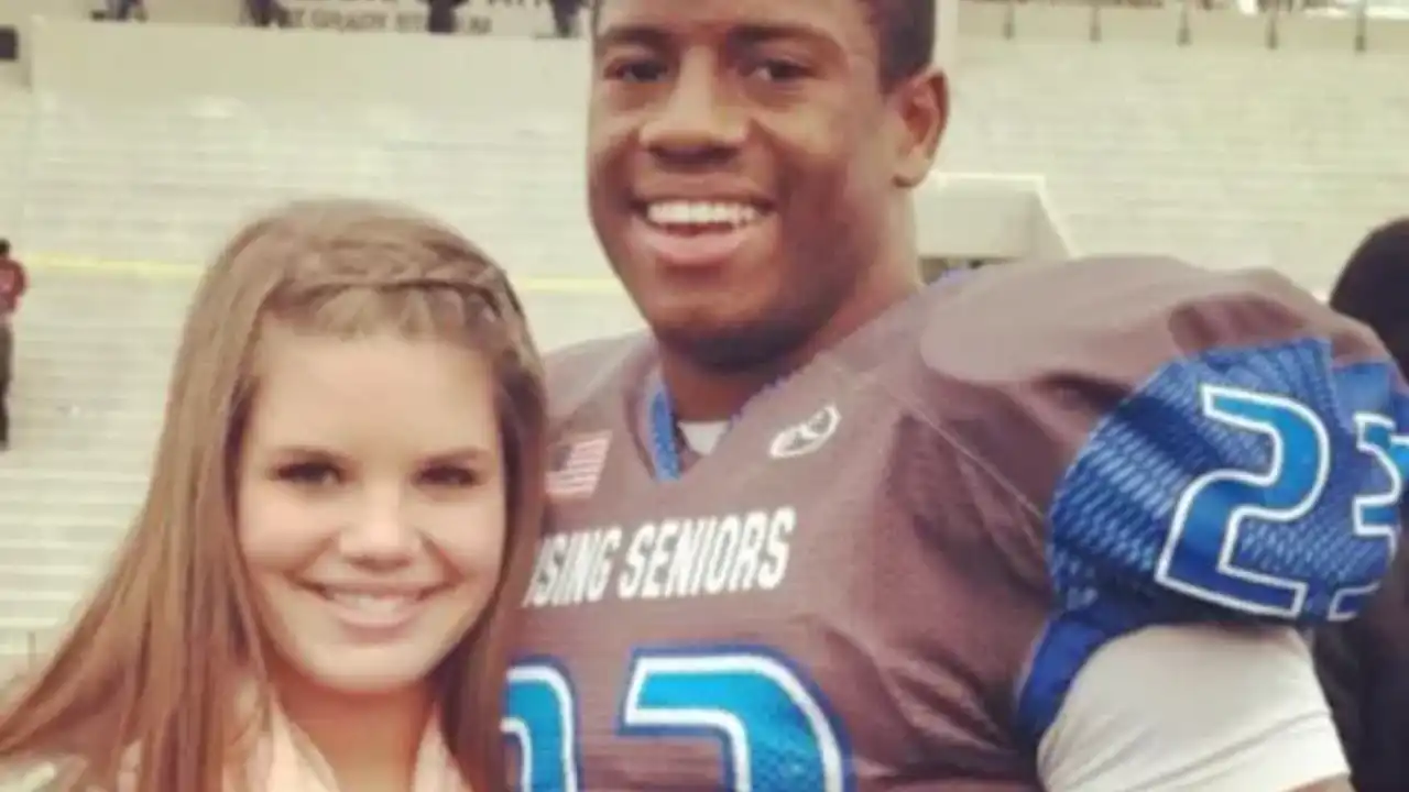 Nick Chubb and his ex-girlfriend Laci Shaw met each other at high school. celebsindepth.com 