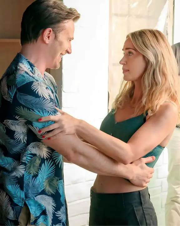 Pete Brenner comes out as a psychopath in front of Liza in Pain Hustlers. celebsindepth.com