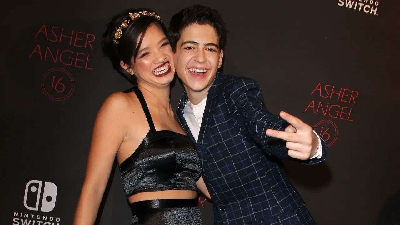 Peyton Elizabeth Lee with her rumored boyfriend, co-star Asher Angel.