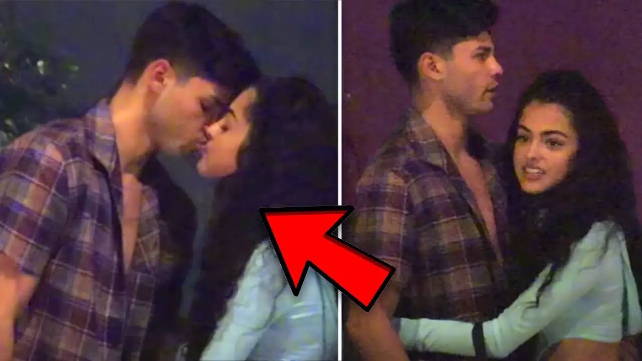 Ryan Garcia kissing Tiktok star Malu Trivajo while still being in a relationship with his girlfriend, Drea Celina.