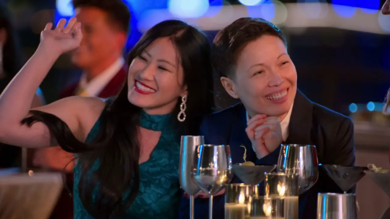 Sam Mark and her partner, Aussie Chau. celebsindepth.com