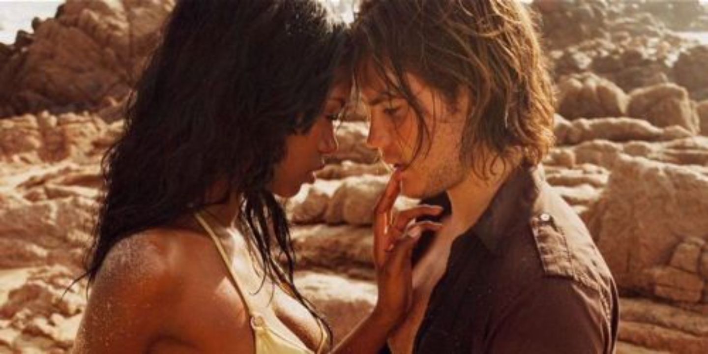 Taylor Kitsch with his ex-girlfriend Jessica White. celebsindepth.com