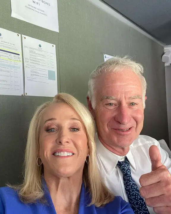 Tracy Austin has smoothness in her face due to botox, fillers. celebsindepth.com