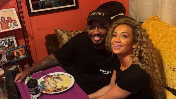 Kate Abdo (now Kate Scott) with her husband, Malik Scott.