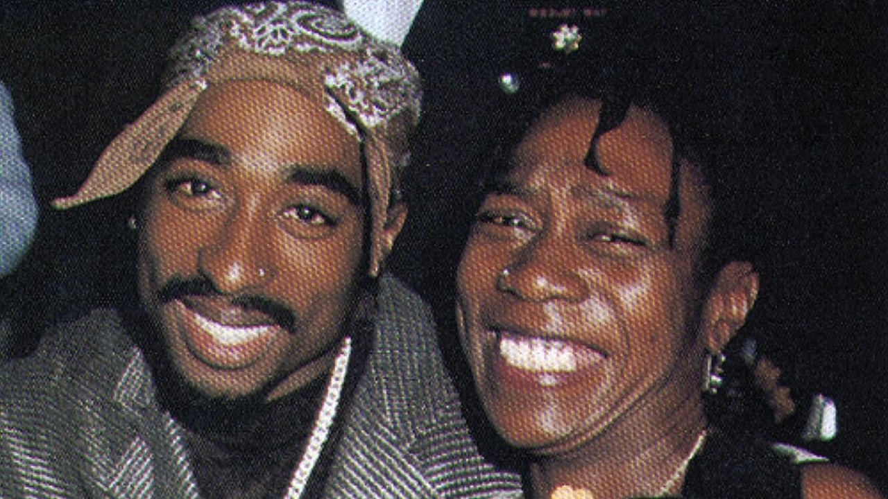 Tupac Shakur with his mother, Afeni Shakur.