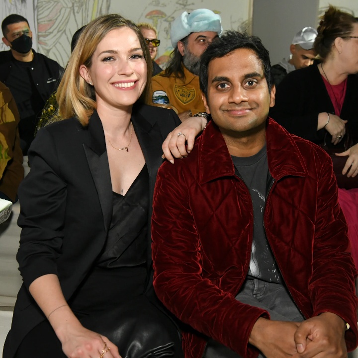Aziz Ansari with his wife, Serena Skov Campbell.