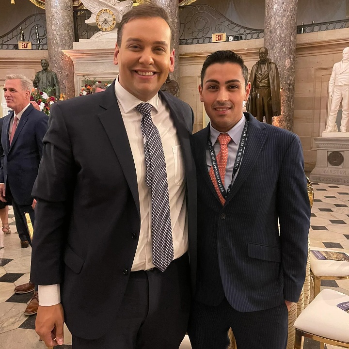 George Santos with his husband, Matheus "Matt" Gerard.
