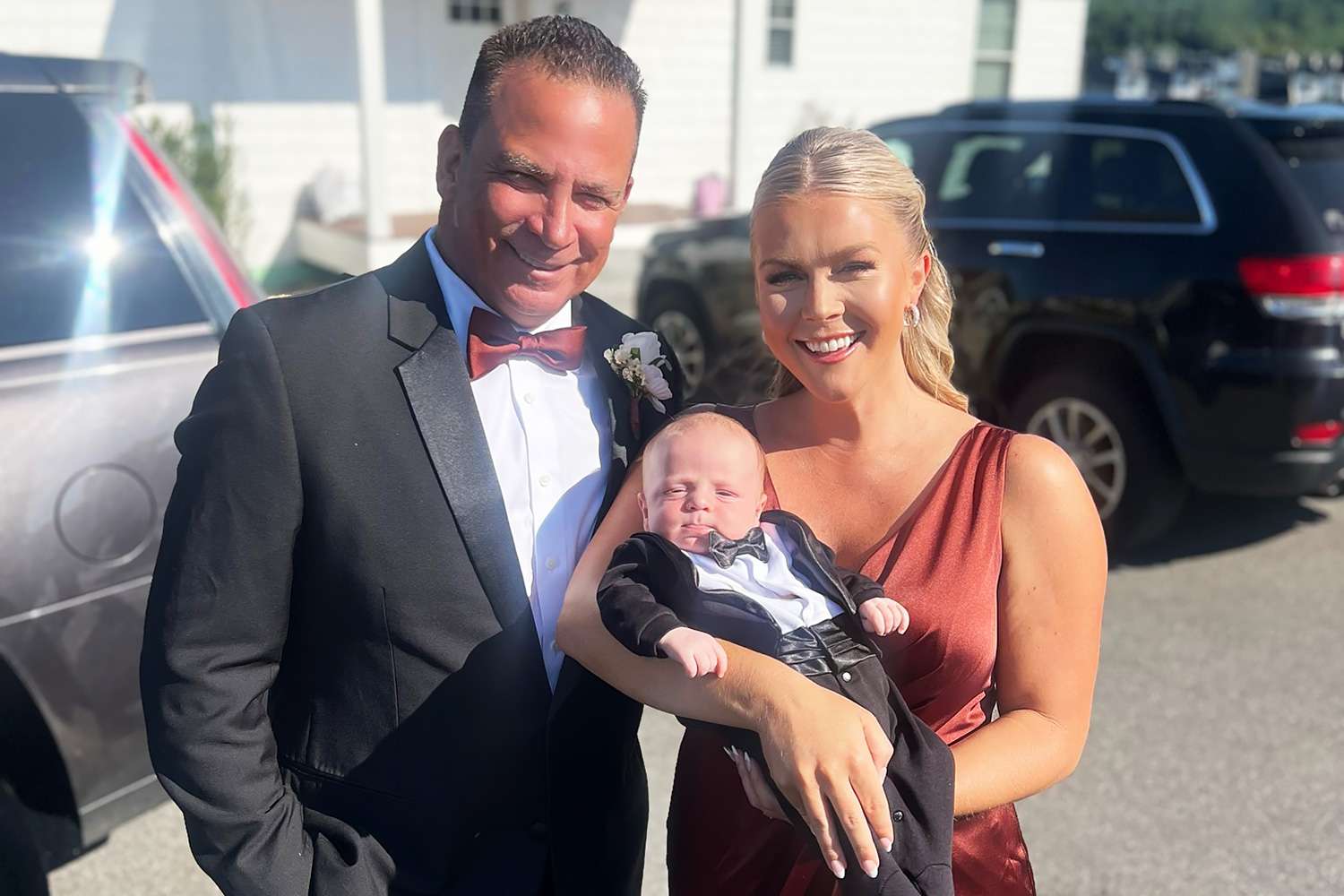Karoline Leavitt with her husband and son.