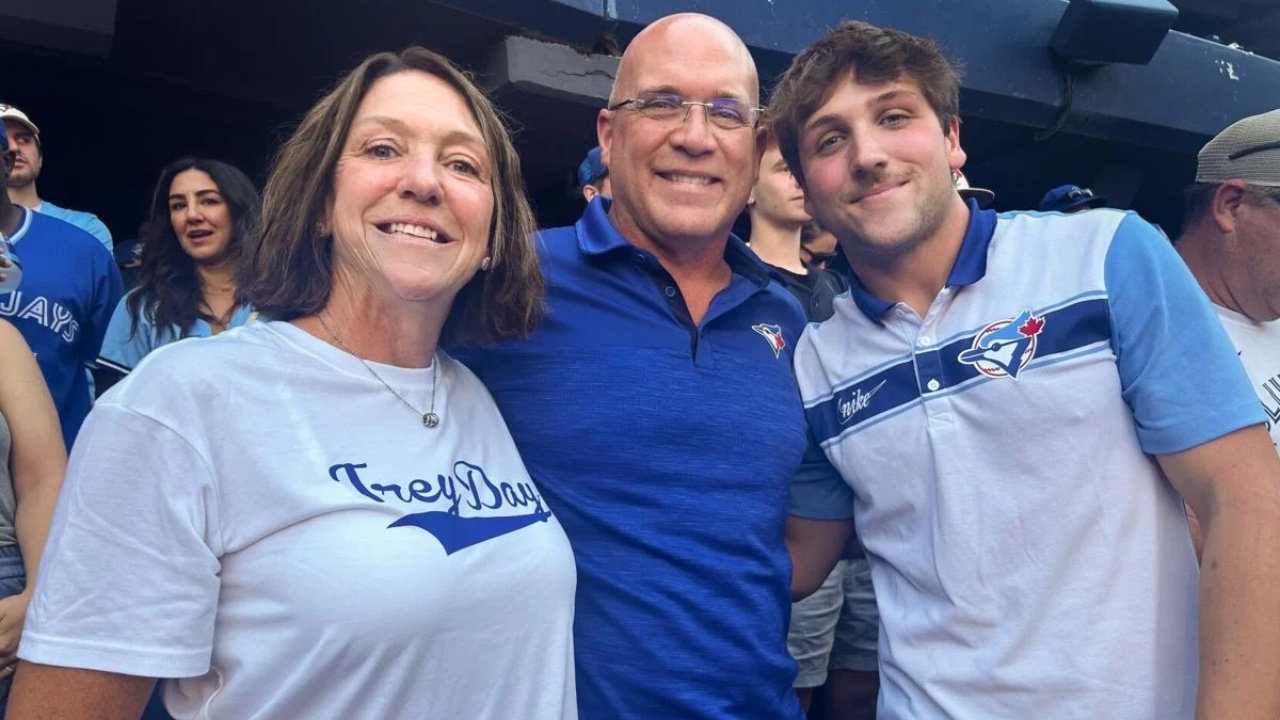 Trey Yesavage's parents and brother.