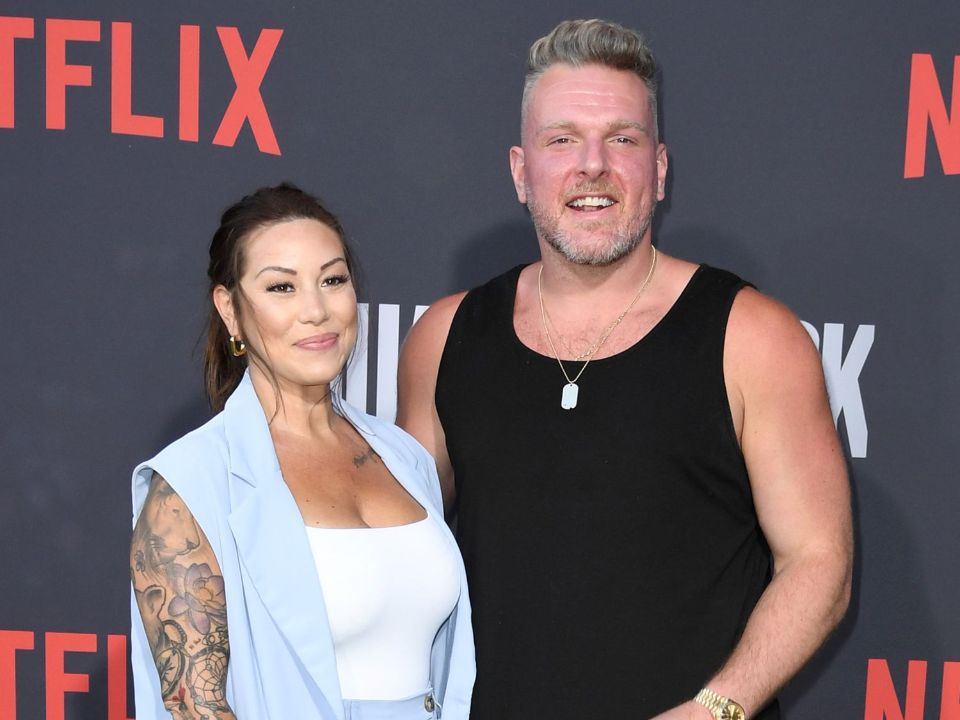 Pat McAfee with his wife, Samantha Ludy.