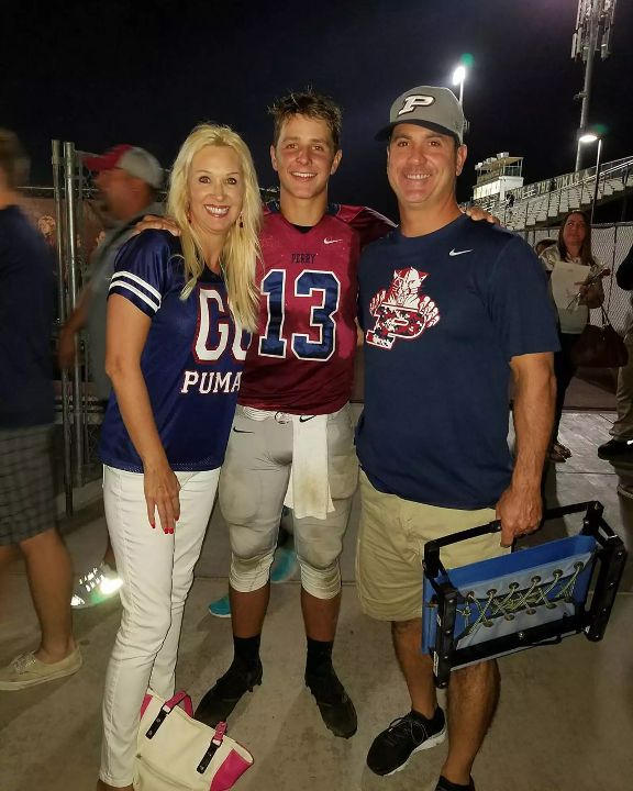 Brock Purdy with his parents.