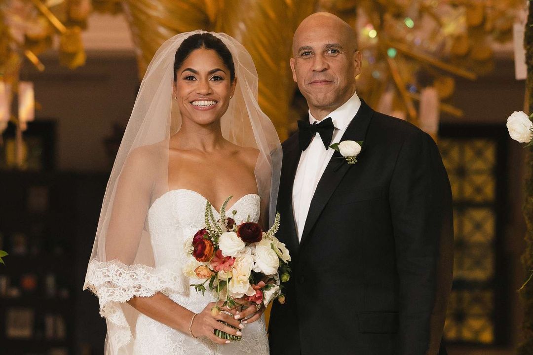 Cory Booker with his wife, Alexis Lewis.