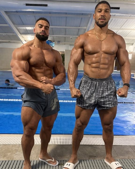 Kevin Latif "Latz" Ayodele and Anthony Joshua.