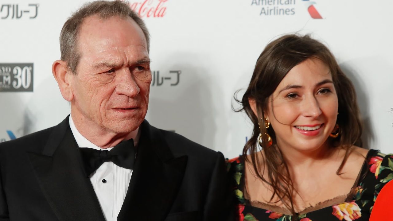 Tommy Lee Jones with his daughter, Victoria Jones.