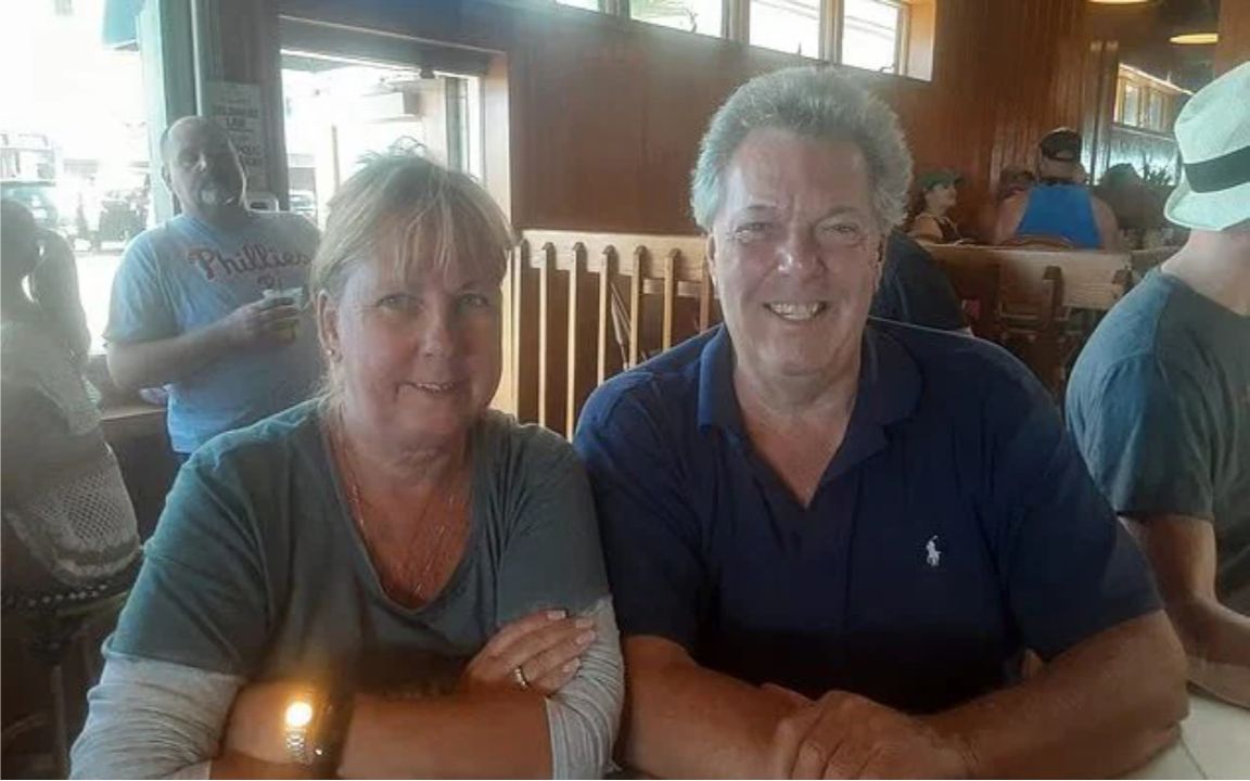 Bill Stevenson with his wife, Linda Stevenson.