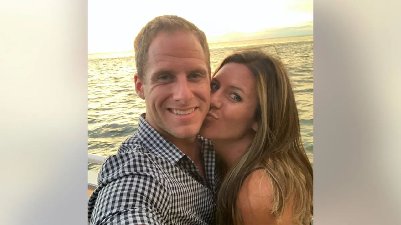 Caleb Flynn with his wife, Ashley Flynn.