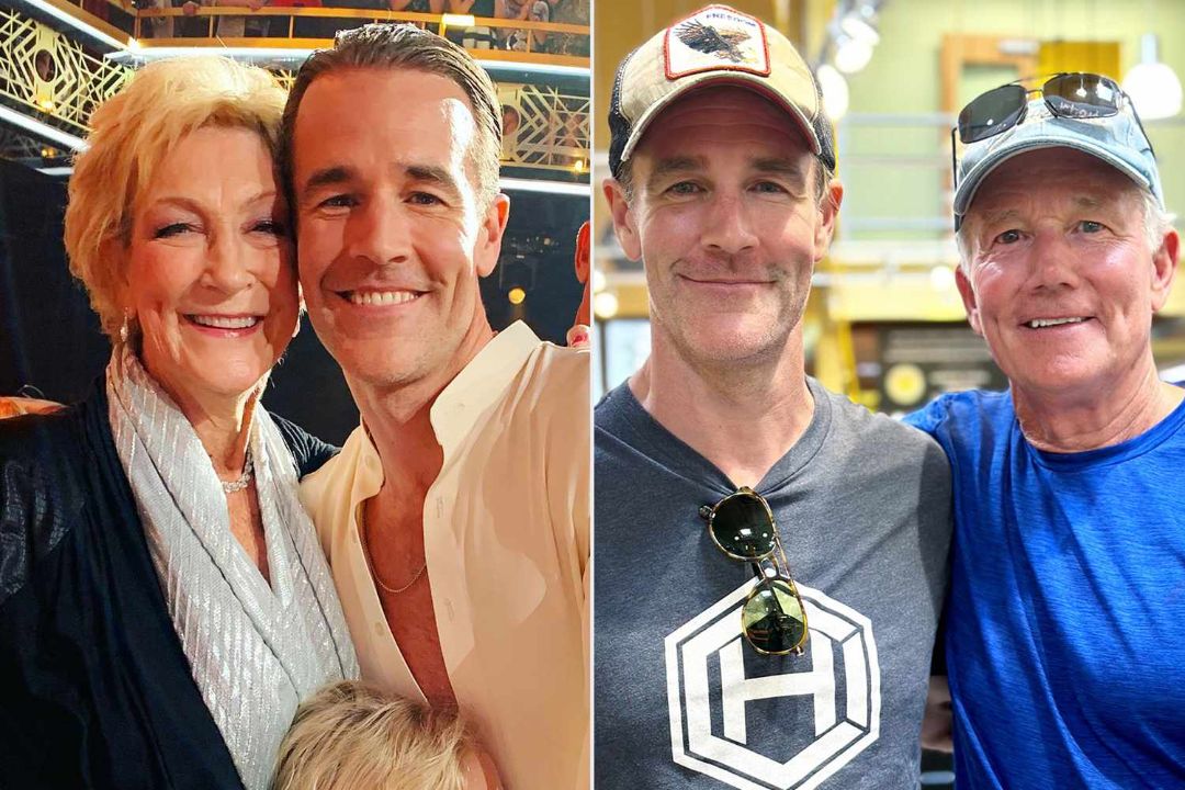 James Van Der Beek with his parents.