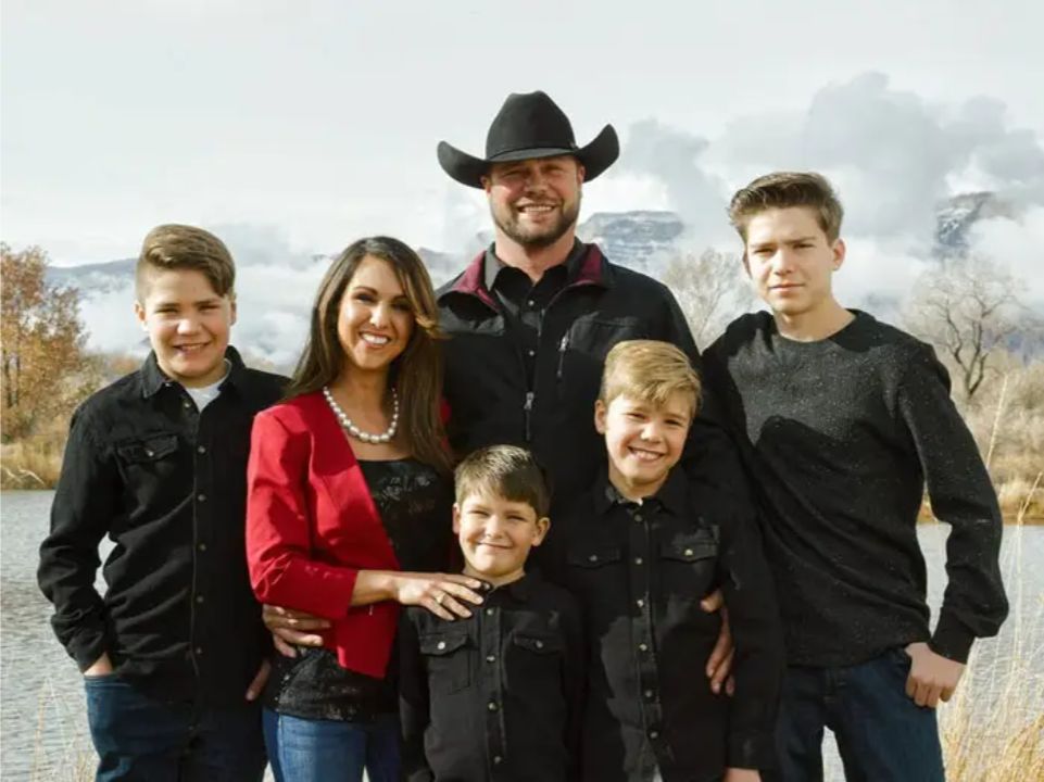 Lauren Boebert with her husband and kids.
