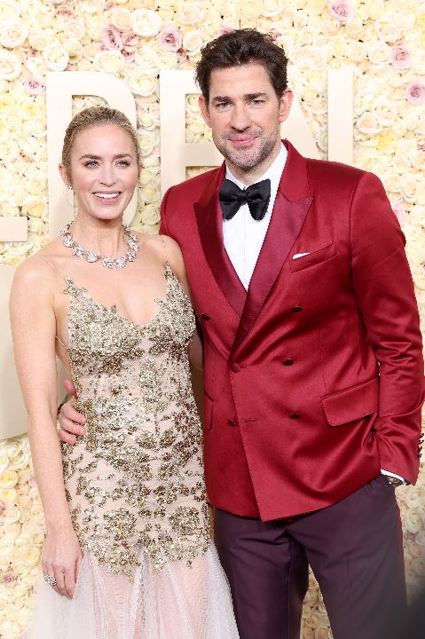 Emily Blunt with her husband, John Krasinski.
