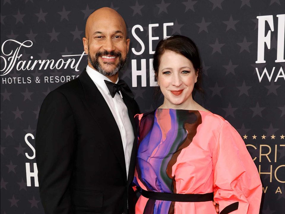 Keegan-Michael Key with his wife, Elle Key.