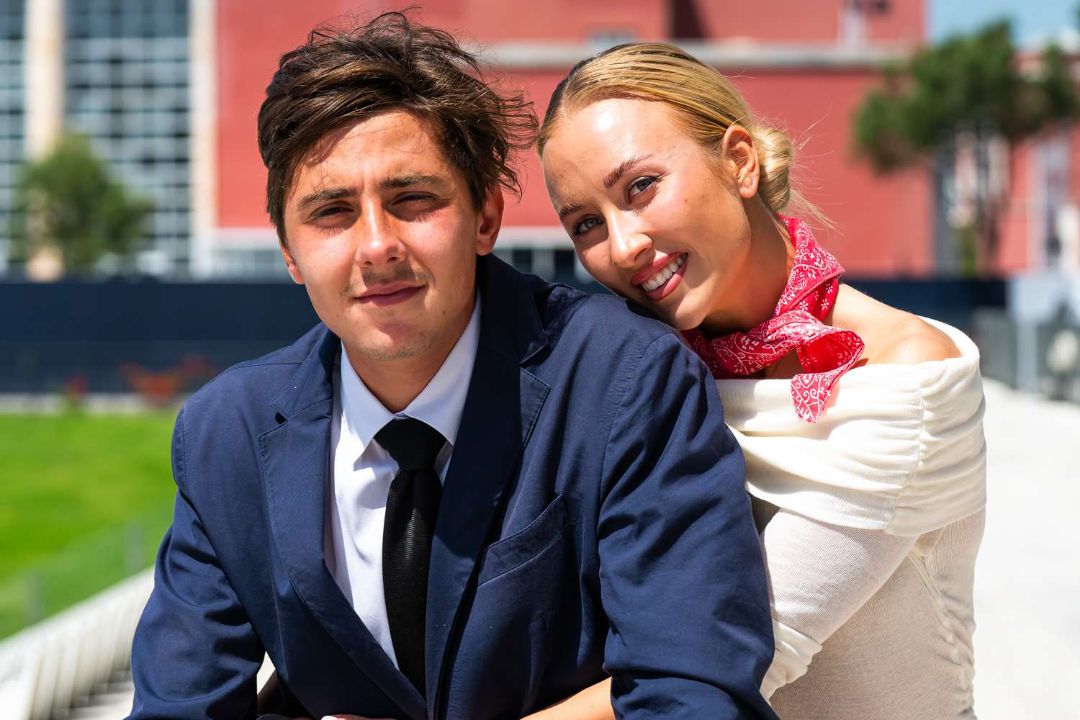 Anastasia Potapova with her ex-husband, Alexander Shevchenko.