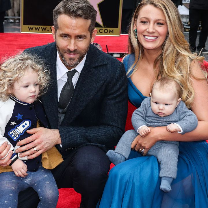 Blake Lively with her husband and kids.